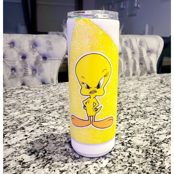 Bluetooth Tweety Bird 20oz Tumbler - Picture 1 of 6